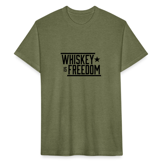 Whiskey is Freedom | Men's Tee - heather military green