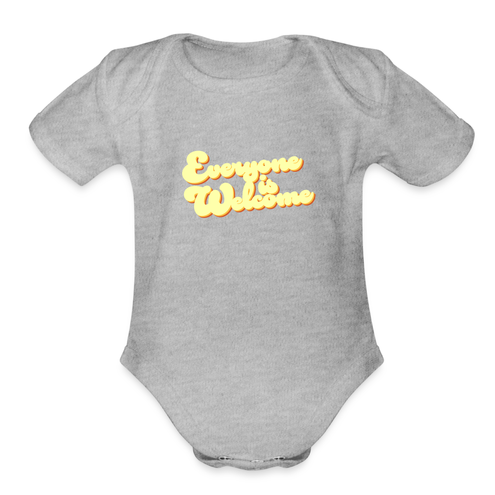 Everyone is Welcome | Baby Onesie - heather grey