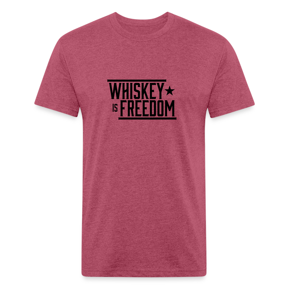 Whiskey is Freedom | Men's Tee - heather burgundy