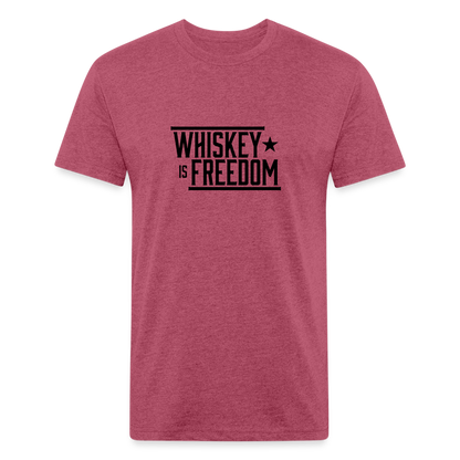 Whiskey is Freedom | Men's Tee - heather burgundy