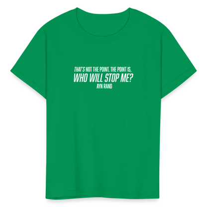 Ayn Rand Quote | Youth Tee - kelly green