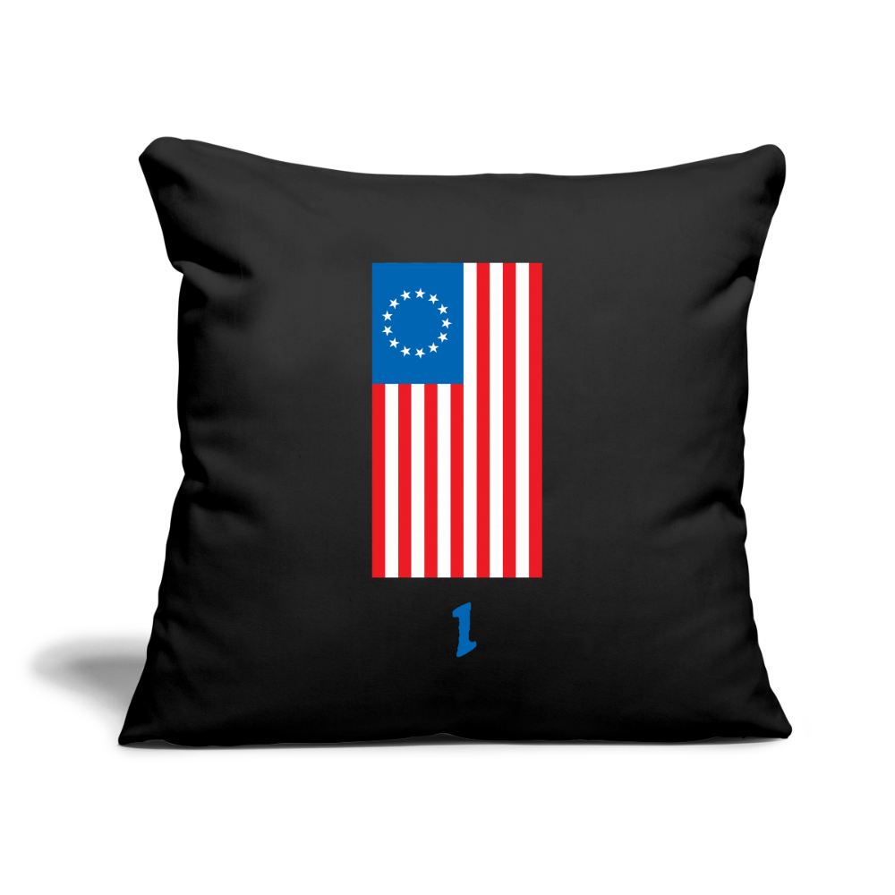 Spirit of '76 | Throw Pillow Cover - black