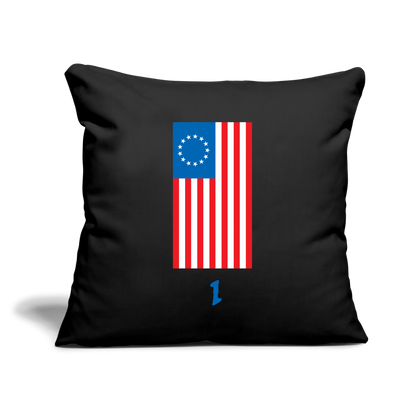 Spirit of '76 | Throw Pillow Cover - black