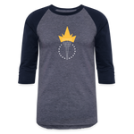 Freedom Torch | Baseball Tee - heather blue/navy