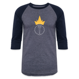 Freedom Torch | Baseball Tee - heather blue/navy