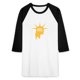 Liberty Head | Baseball Tee - white/black