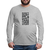 Don't Hurt People | Men's Long Sleeve Tee - heather gray