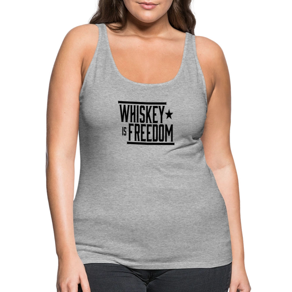Whiskey is Freedom | Women's Tank - heather gray