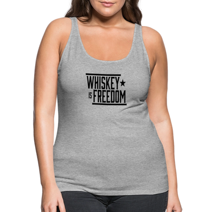Whiskey is Freedom | Women's Tank - heather gray