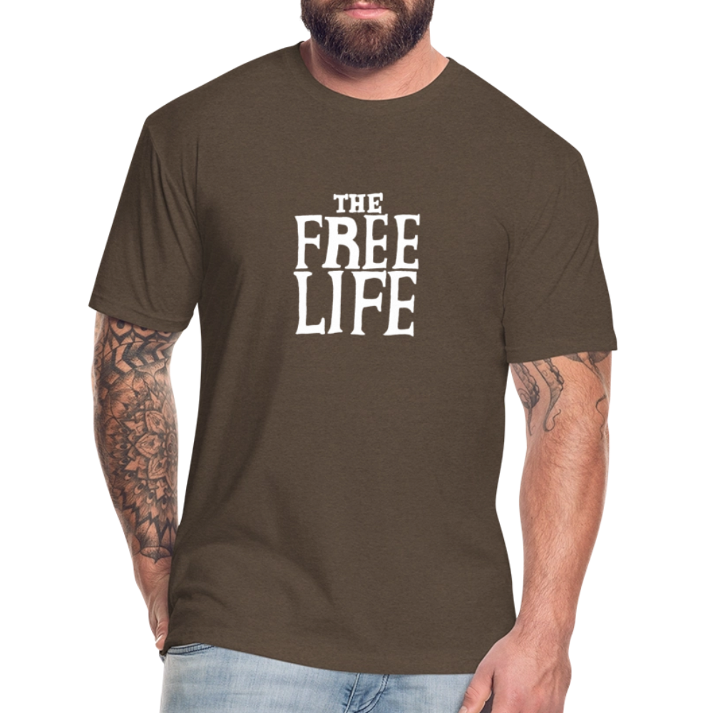 The Free Life | Men's Tee - heather espresso