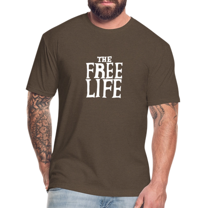 The Free Life | Men's Tee - heather espresso