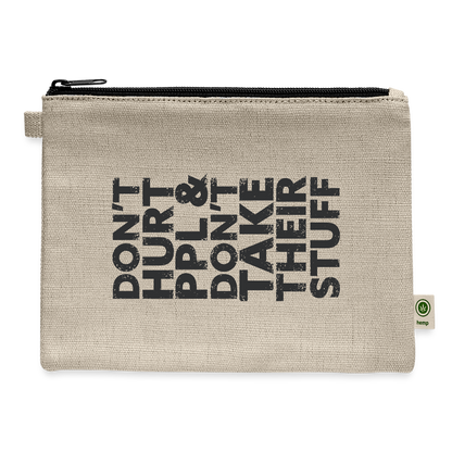 Don't Hurt People Carry Pouch - natural