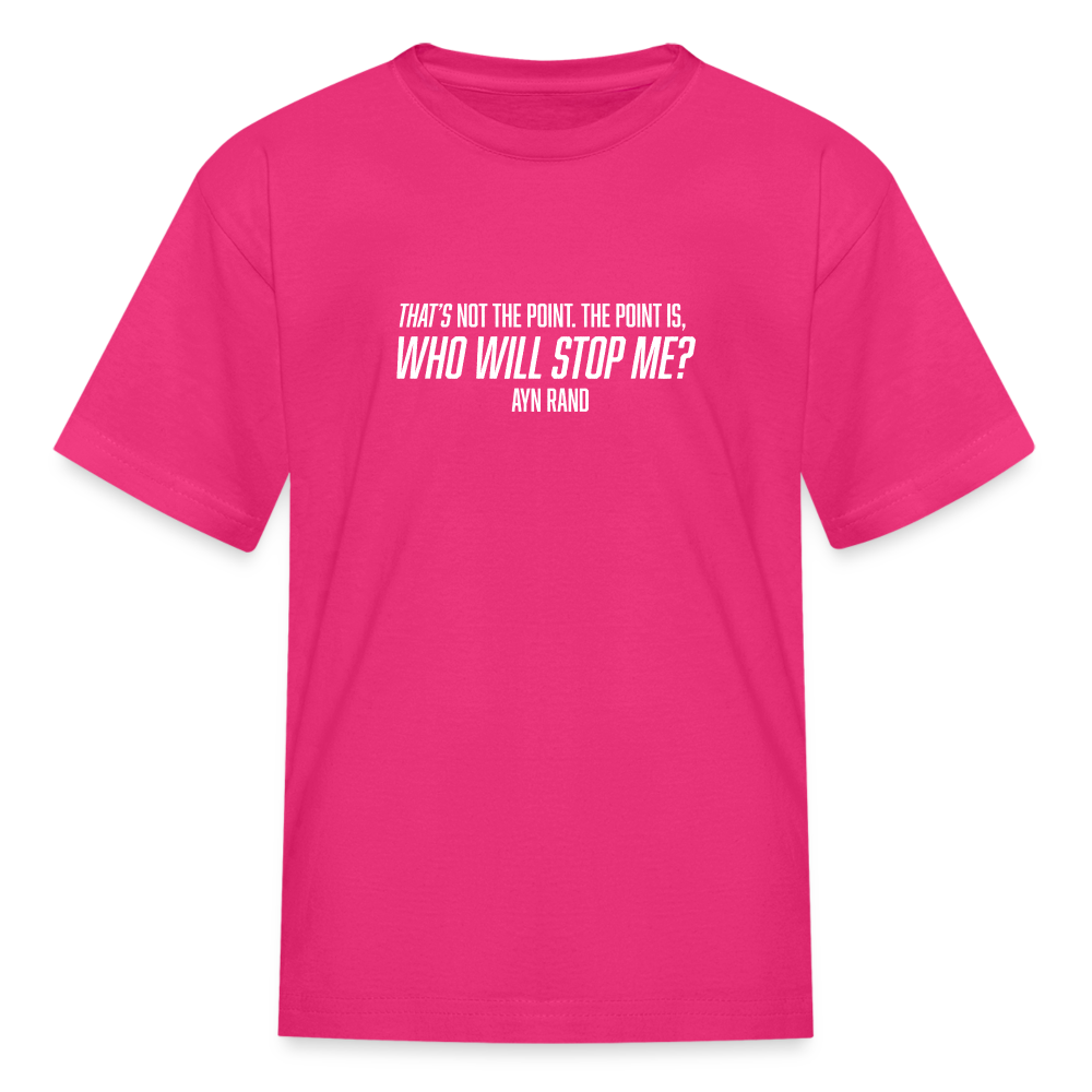 Ayn Rand Quote | Youth Tee - fuchsia