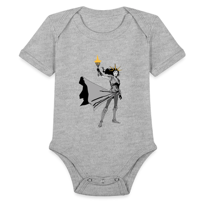 Liberty Hero | Baby Onesie - heather grey