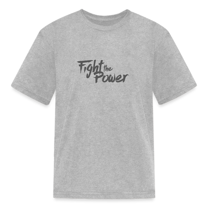 Fight the Power | Youth Tee - heather gray