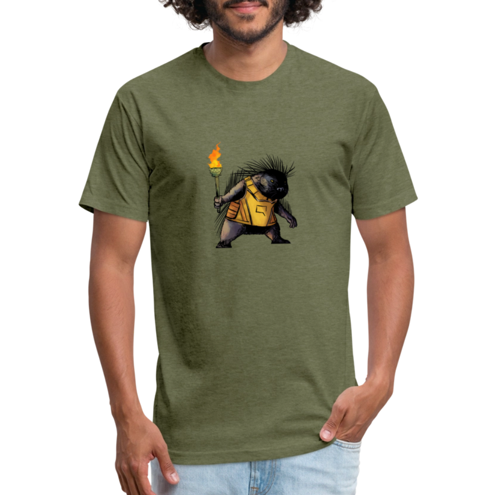 Free the Porcupine | Men's Tee - heather military green