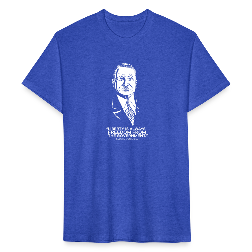 Ludwig von Mises Quote | Men's Tee - heather royal