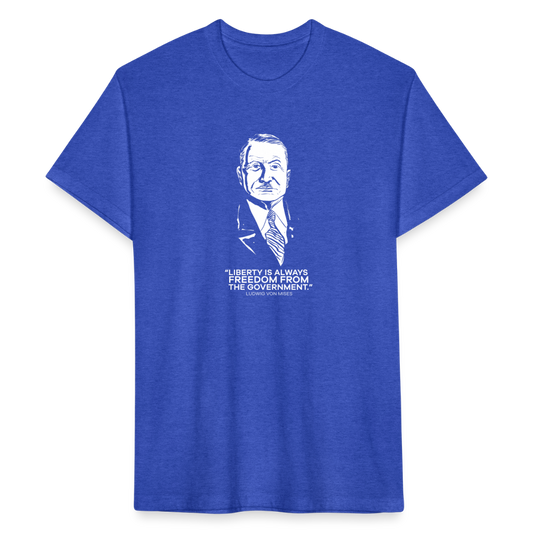 Ludwig von Mises Quote | Men's Tee - heather royal