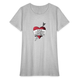 Love, Liberty | Women's Tee - heather gray