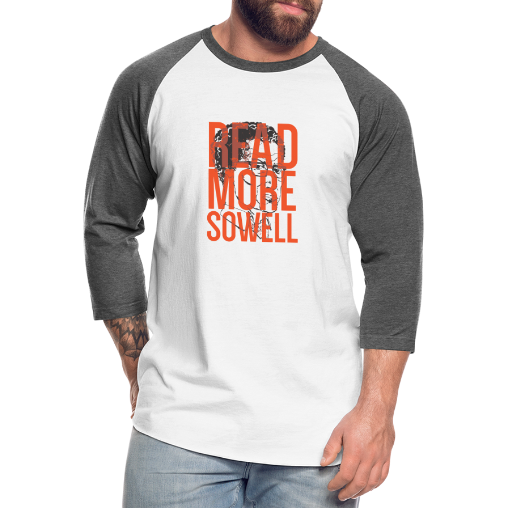 Read More Sowell | Baseball Tee - white/charcoal