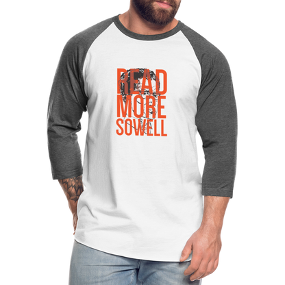 Read More Sowell | Baseball Tee - white/charcoal