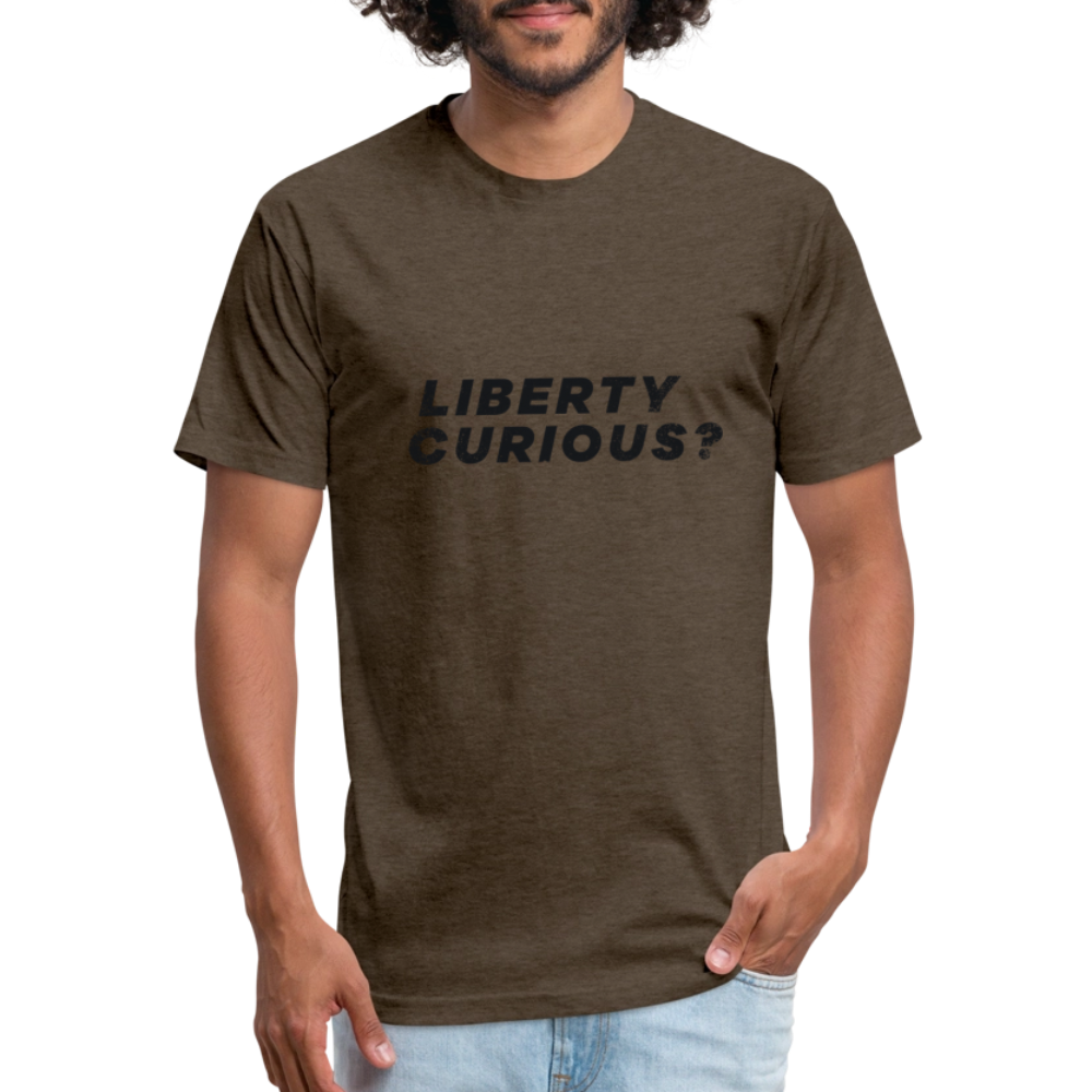 Liberty Curious? | Men's Tee - heather espresso