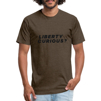 Liberty Curious? | Men's Tee - heather espresso