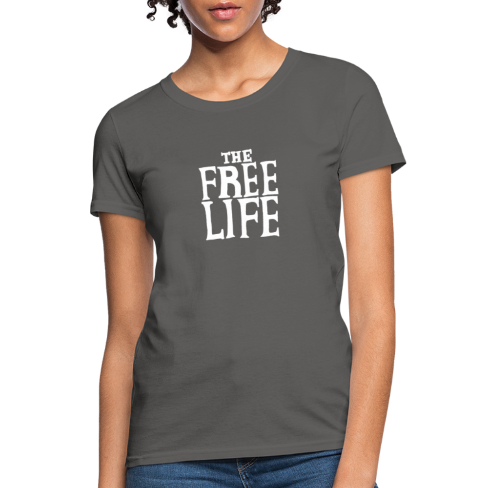 The Free Life | Women's Tee - charcoal