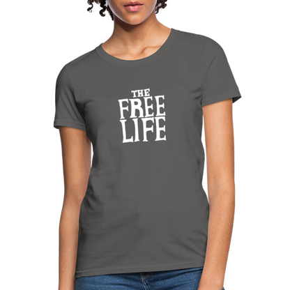 The Free Life | Women's Tee - charcoal