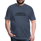 Liberty Curious? | Men's Tee - heather navy