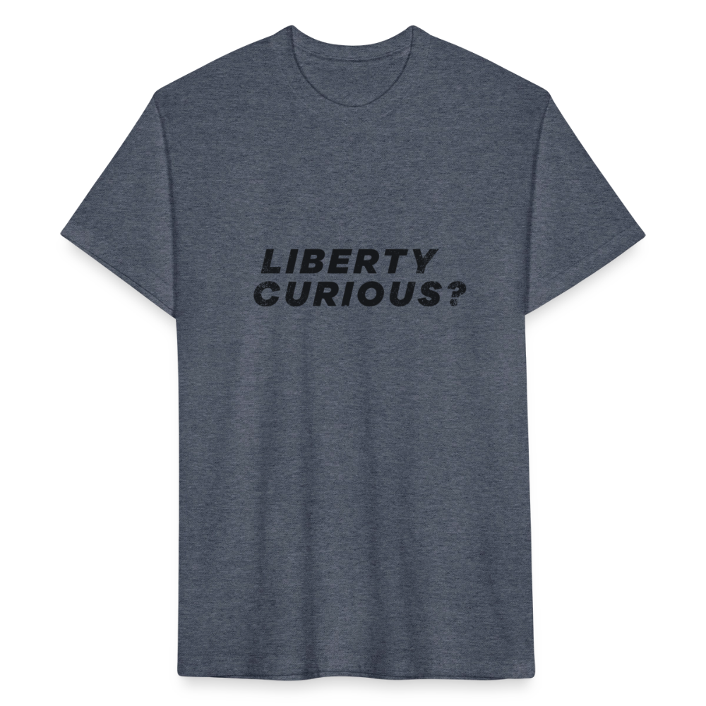 Liberty Curious? | Men's Tee - heather navy