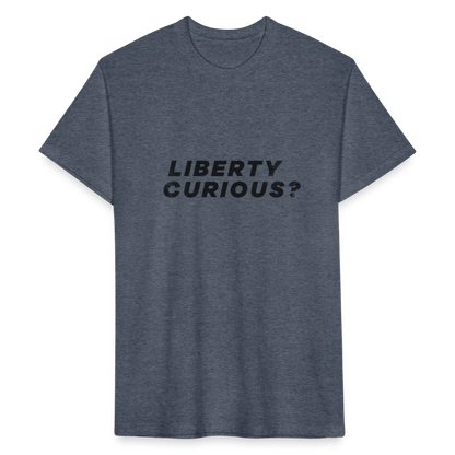 Liberty Curious? | Men's Tee - heather navy