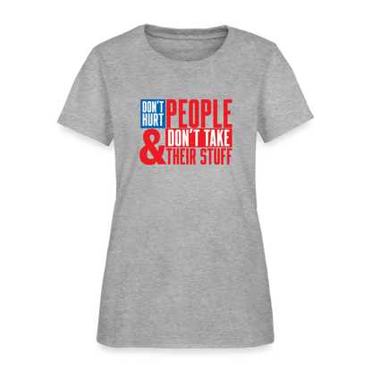 Don't Hurt People | America | Women's Tee - heather gray