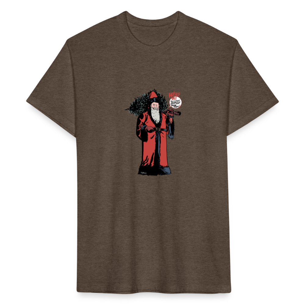 2022 Santa | Men's Tee - heather espresso