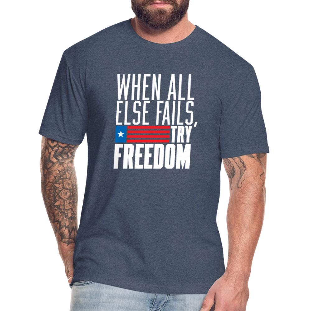 Try Freedom | Men's Tee - heather navy