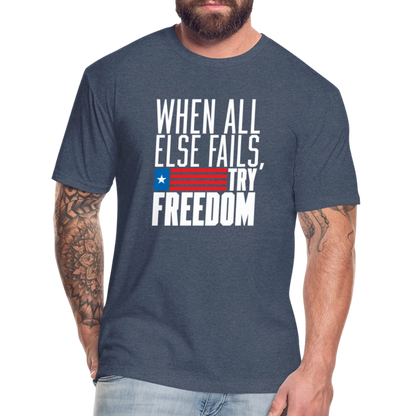 Try Freedom | Men's Tee - heather navy