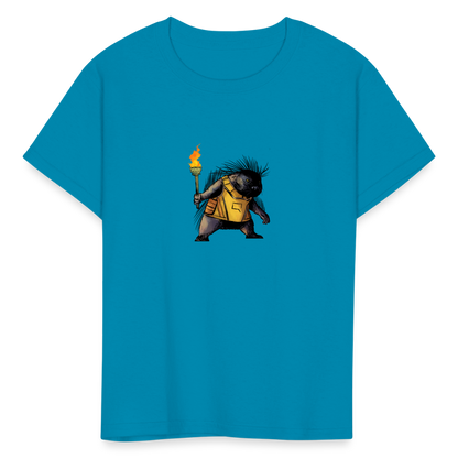 Free the Porcupine | Youth Tee - turquoise