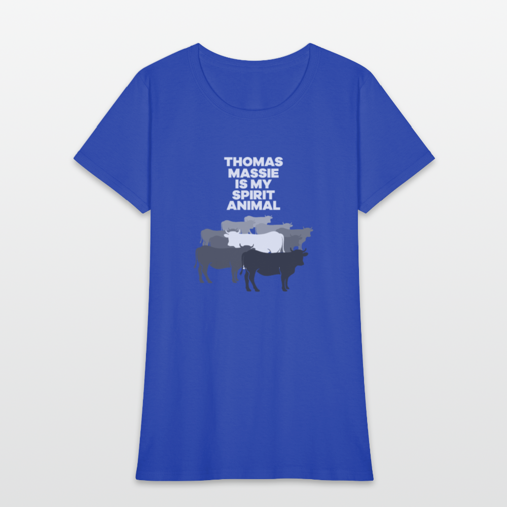 Thomas Massie Is My Spirit Animal | Women's Tee - royal blue