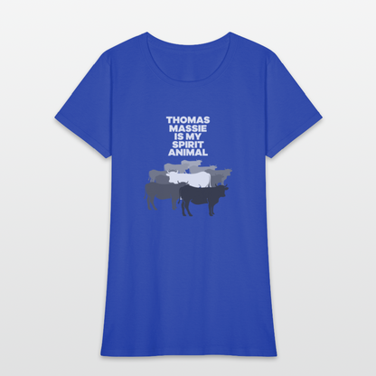 Thomas Massie Is My Spirit Animal | Women's Tee - royal blue