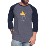 Freedom Torch | Baseball Tee - heather blue/navy