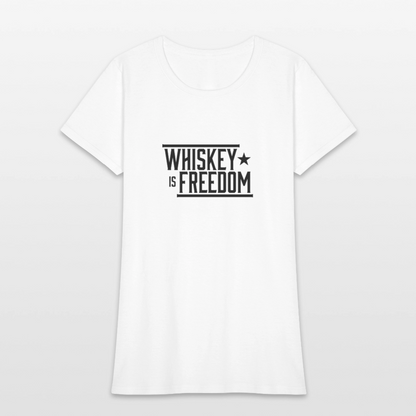 Whiskey is Freedom | Women's Tee - white