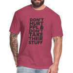 Don't Hurt People | Men's Tee - heather burgundy