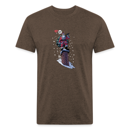 2024 Santa | Men's Tee - heather espresso