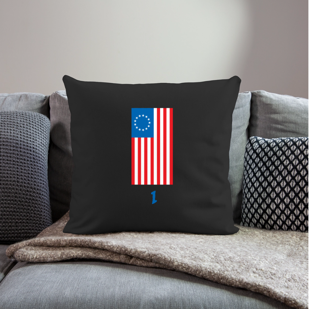 Spirit of '76 | Throw Pillow Cover - black