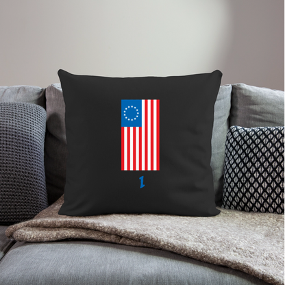 Spirit of '76 | Throw Pillow Cover - black