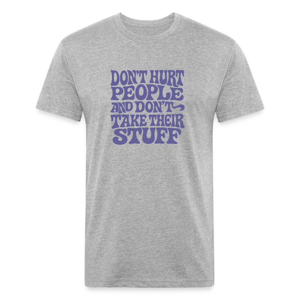 Don't Hurt People | Retro | Men's Tee - heather gray