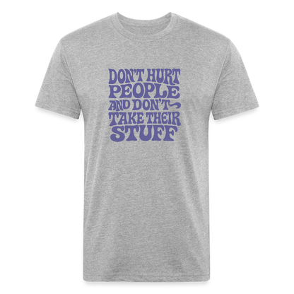 Don't Hurt People | Retro | Men's Tee - heather gray