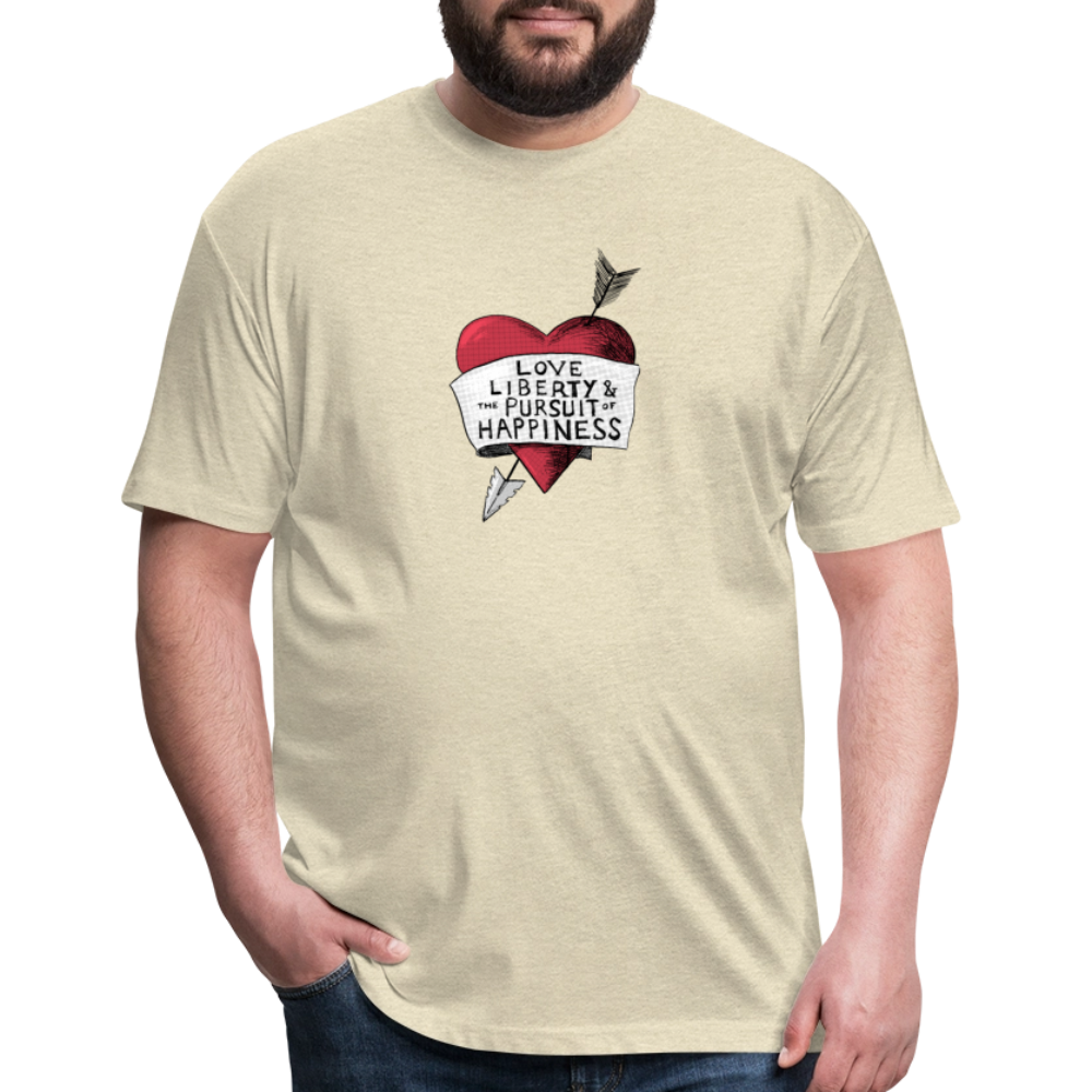 Love, Liberty | Men's Tee - heather cream