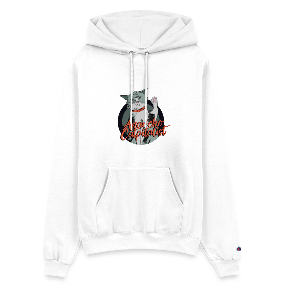 Anarcho-Catpitalist | Pullover Hoodie - white