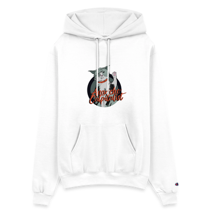 Anarcho-Catpitalist | Pullover Hoodie - white